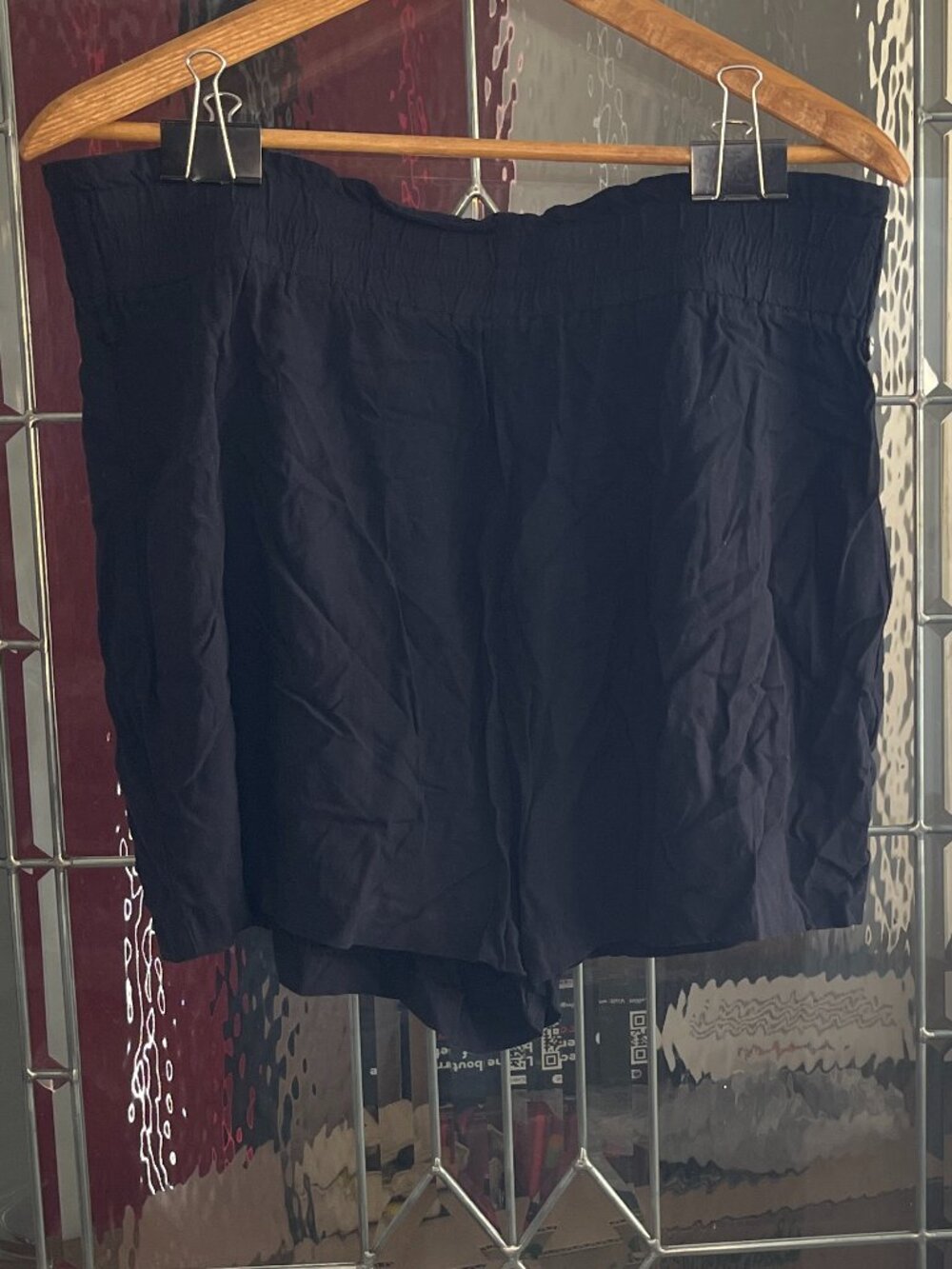 Womens Abercrombie & Fitch Black Super Soft Stretchy Loungewear Shorts Size XL
